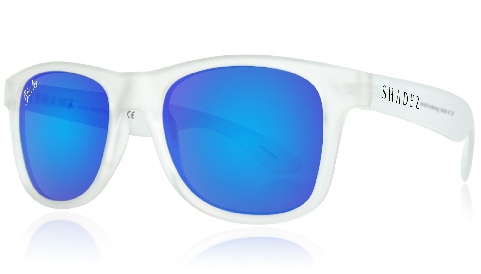 Shadez - polarisierte UV-Sonnenbrille für Erwachsene - Transparent/Blau